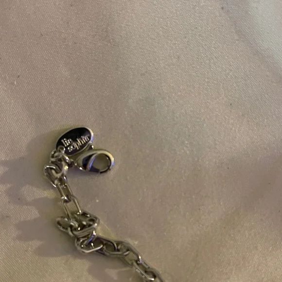 Lia Sophia Elegant Silver and Yellow Statement Necklace - Picture 3 of 9